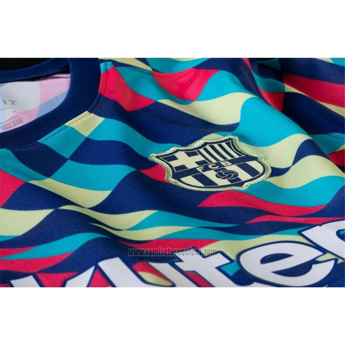 Camiseta Pre Partido del Barcelona 2020-2021 Azul